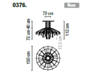Lampa wisząca VIBIA WIREFLOW 0376