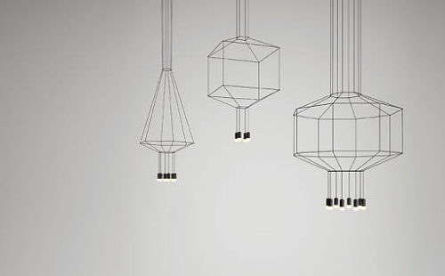 Lampa wisząca VIBIA WIREFLOW 2 różne warianty