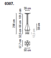 Lampa wisząca VIBIA WIREFLOW 2 różne warianty