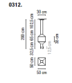 Lampa wisząca VIBIA WIREFLOW 3 różne warianty 