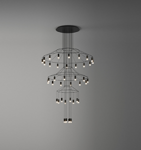 Lampa wisząca VIBIA WIREFLOW Chandelier 0378