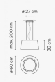 Lampa wisząca Vibia WIND 4072 różne warianty