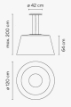 Lampa wisząca Vibia WIND 4078 różne warianty 