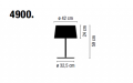 Lampa stołowa VIBIA WARM 4900 kremowy mat