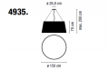 Lampa wisząca VIBIA WARM 4935 biała