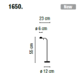 Lampa stołowa Vibia PIN 1650 różne warianty 