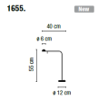 Lampa stołowa Vibia PIN 1655 różne warianty  