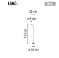 Lampa podłogowa Vibia PIN 1660 różne warianty   