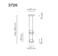 Lampa wisząca Vibia PALMA 3726 suspension różne warianty 