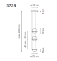 Lampa wisząca Vibia PALMA 3728 suspension różne warianty  