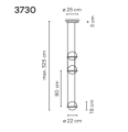 Lampa wisząca Vibia PALMA 3730 suspension różne warianty  