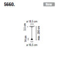 Lampa wisząca Vibia NORTH 5660 różne warianty