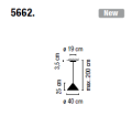 Lampa wisząca Vibia NORTH 5662 różne warianty