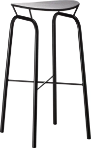 Stołek  hoker  NAGASAKI Soft Black Semi Matt GUBI  