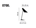Lampa stołowa VIBIA I.CONO 0700 różne warianty  