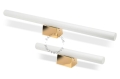 Kinkiet Stick opal & złoto 30cm Zangra  
