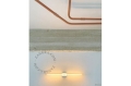 Kinkiet Stick  clear glass & white 30cm Zangra 