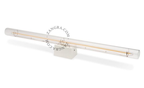 Kinkiet Stick  clear glass & white 30cm Zangra 