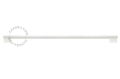 Kinkiet Stick opal & white  100cm Zangra 