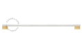 Kinkiet Stick opal & black  100cm Zangra  