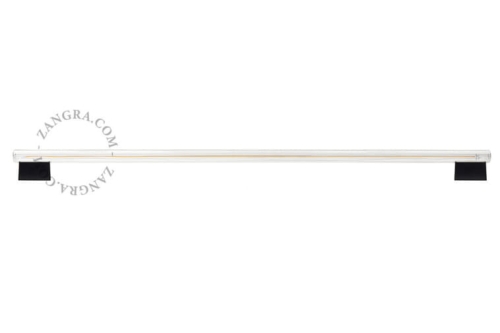 Kinkiet Stick clear glass  & black  100cm Zangra  