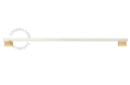 Kinkiet Stick clear glass  & gold 100cm Zangra 