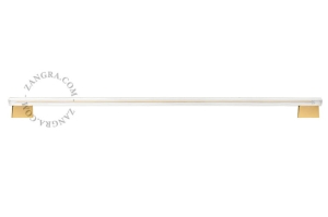 Kinkiet Stick clear glass  & gold 100cm Zangra 