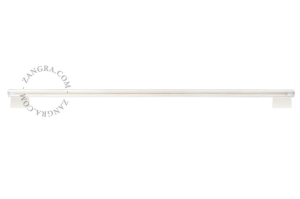 Kinkiet Stick clear glass  & white 100cm Zangra  