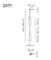 Lampa wisząca Vibia GUISE 2271 pendant