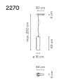 Lampa wisząca Vibia GUISE 2270 pendant