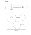 Lampa wisząca Vibia FLAT 5905/5922 różne warianty  