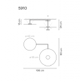 Lampa wisząca Vibia FLAT 5910/5924 różne warianty  