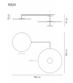 Lampa wisząca Vibia FLAT 5910/5924 różne warianty  