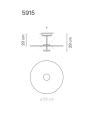 Lampa wisząca Vibia FLAT 5926/5915 różne warianty   