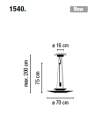 Lampa wisząca Vibia FLAMINGO 1540 różne warianty 