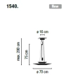 Lampa wisząca Vibia FLAMINGO 1540 różne warianty 