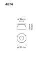 Lampa wisząca Vibia DUO 4874/4878 ceiling różne warianty 