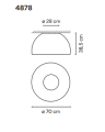 Lampa wisząca Vibia DUO 4874/4878 ceiling różne warianty 