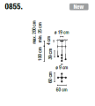 Lampa wisząca Vibia ALGORITHM 0855 różne warianty 