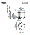 Lampa wisząca Vibia ALGORITHM 0885 różne warianty 