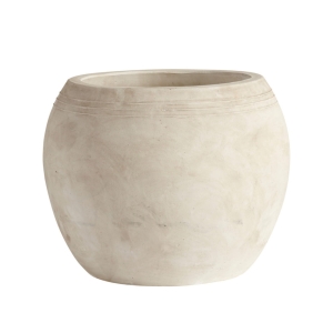 Tine K Home- biała duża donica ogrodowa z gliny