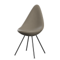 FRITZ HANSEN krzesło tapicerowane DROP skóra Essential podstawa black różne warianty  cena od: