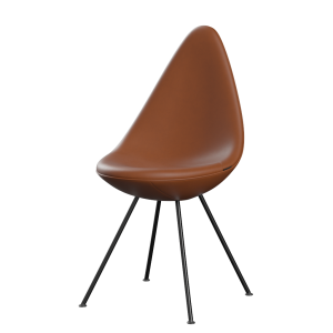 FRITZ HANSEN krzesło tapicerowane DROP skóra Essential podstawa black różne warianty  cena od: