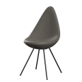 FRITZ HANSEN krzesło tapicerowane DROP skóra Essential podstawa chrome różne warianty  cena od: