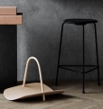 FRITZ HANSEN stołek barowy HIGH DOT czarny