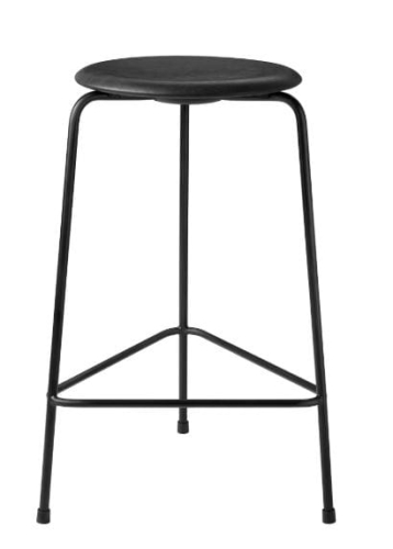 FRITZ HANSEN stołek barowy HIGH DOT czarny