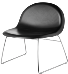 GUBI fotel GUBI 3D sledge base czarny buk