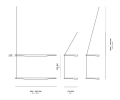Półka Stedge 80cm  WOUD różne kolory