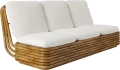 Sofa Bohemian 72 GUBI ratan / bouclé 