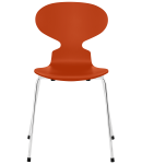 FRITZ HANSEN krzesło ANT 4 fornir lakierowany  rajski pomarańcz różne warianty 